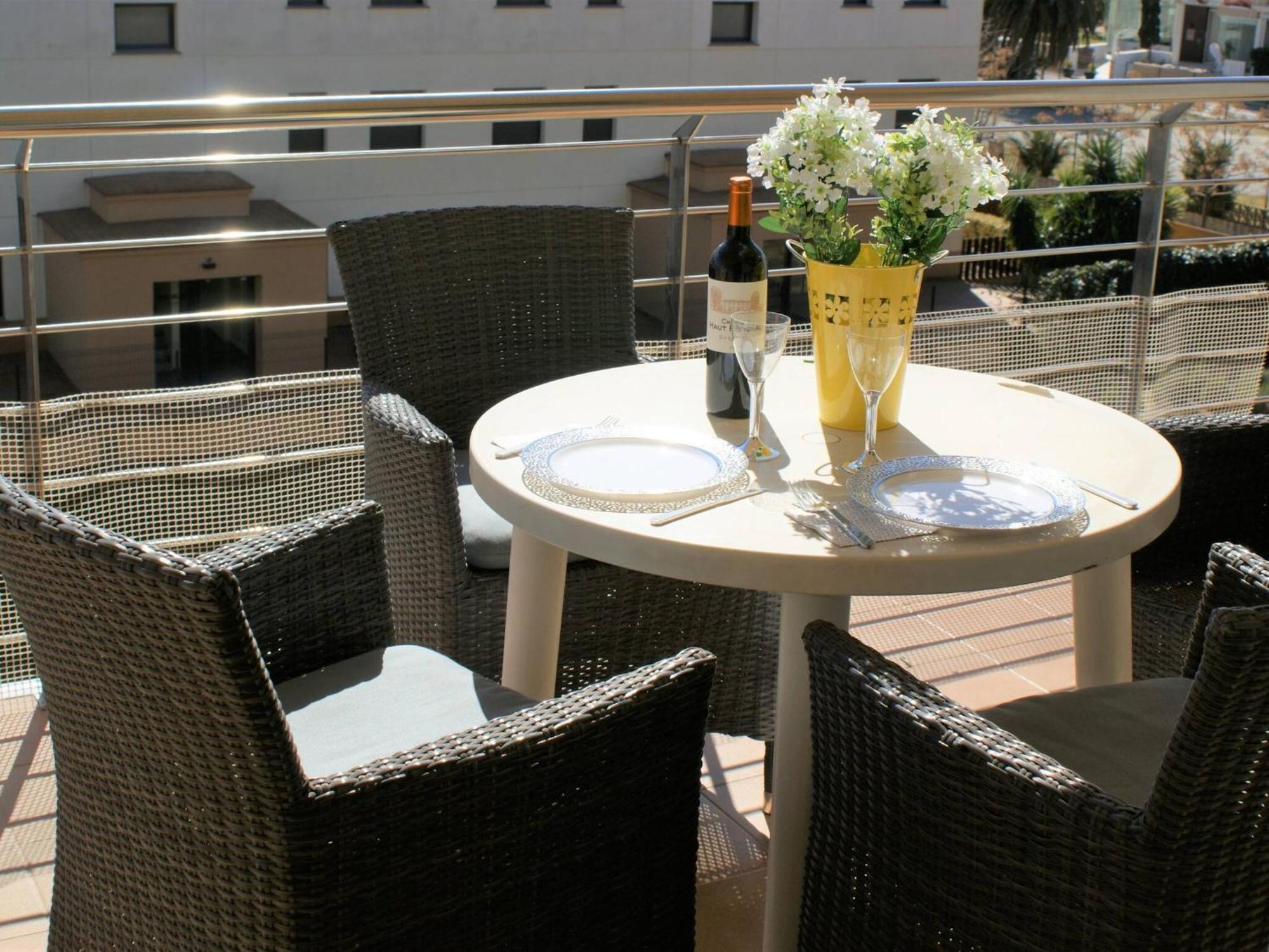 Apartamento En Roses A 2 Min De La Playa Con Vistas Al Mar Av-18 Girona Dış mekan fotoğraf